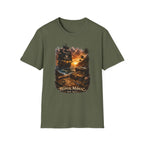Tropical Maniac Sunset Pirate Ship T-Shirt