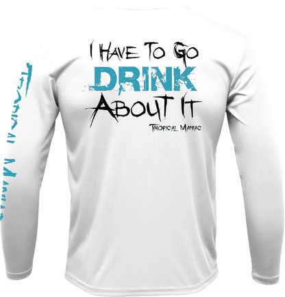Tropical Maniac "Drink About It" Long Sleeve Performance Crewneck